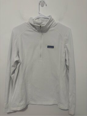 Patagonia White Women’s Quarter-Zip Fleece Pullover